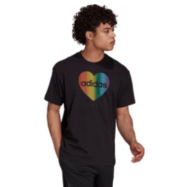 New Playera adidas Fitness Pride Heart Graphic