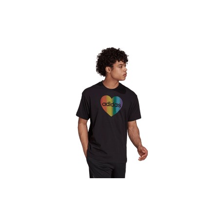 New Playera adidas Fitness Pride Heart Graphic