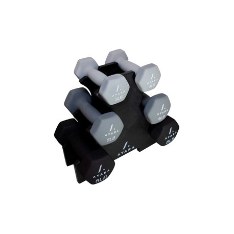 New Set de 3 Mancuernas Ayara Fitness MAN01 Multicolor