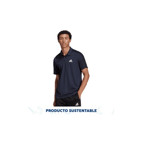 New Polo adidas Fitness Primeblue Designed To Move 3 Stripes