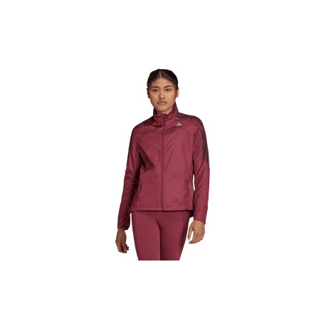 New Chamarra adidas Correr Marathon 3 Stripes Mujer