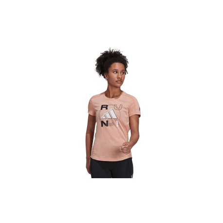 New Playera adidas Correr Logo Mujer