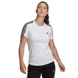 New Playera adidas Loungewear Essentials Slim 3 Stripes Mujer