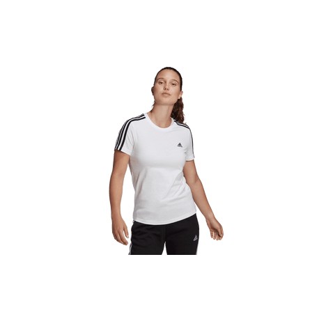 New Playera adidas Loungewear Essentials Slim 3 Stripes Mujer