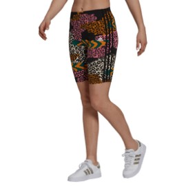 New Short adidas Ciclismo Estampados FARM Rio 3 Franjas Mujer
