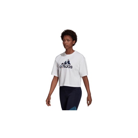 New Playera adidas Fitness You For You Cropped Logo Mujer