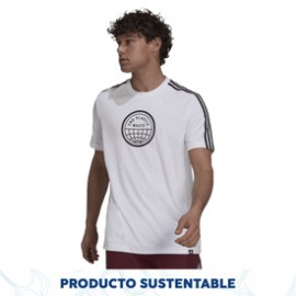 New Playera adidas Fitness Primeblue End Plastic Waste 3 Stripes