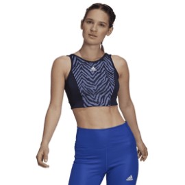 New Sujetador adidas Fitness Aeroready Designed To Move Zebra-Print Mujer