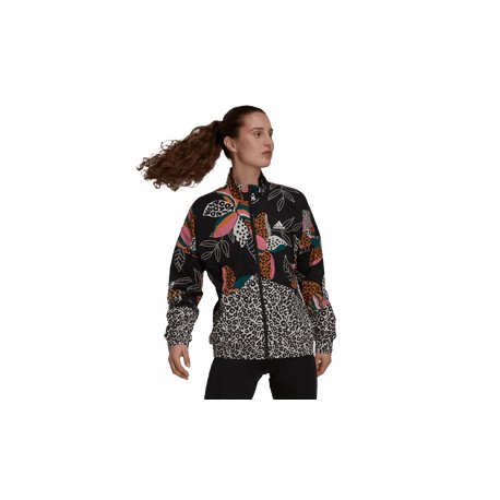 New Chamarra adidas  Casual FARM Rio Print Relaxed Mujer