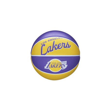 New Balón Wilson Basquetbol NBA Team Retro Mini Los Angeles Lakers Niño